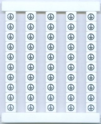 Weidmuller Dekafix marking tags - ground symbol in circle