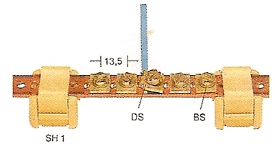 Weidmuller NSch Threaded Copper Busbar