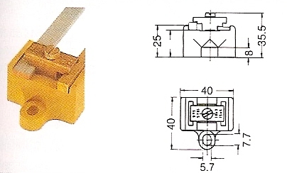 Weidmuller SH 2S Melamine Support block for busbar